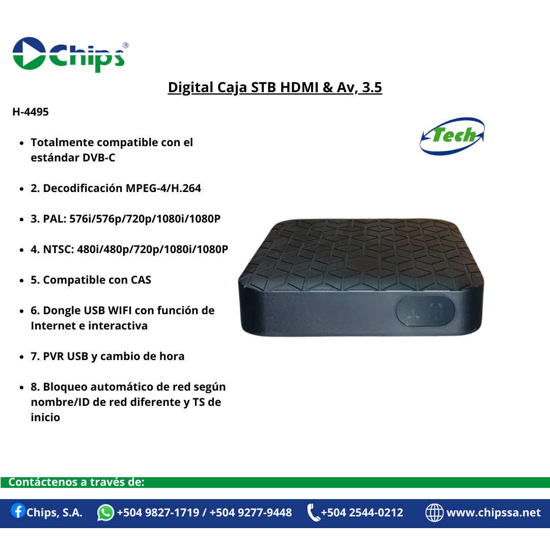 DIGITAL CAJA STB HDMI & AV, 3.5 H-4495 - Imagen 7