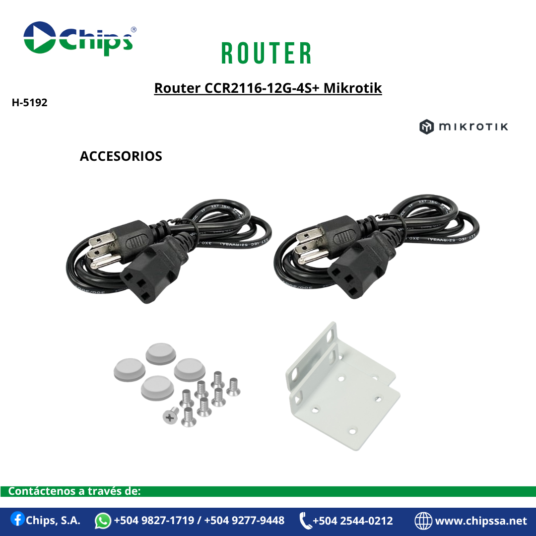 ROUTER CCR2116-12G-4S+ MIKROTIK H-5192 - Imagen 7